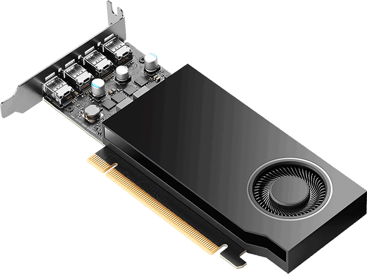 Видеокарта PNY PRO PCIE8 RTX A400 4GB 64B (VCNRTXA400-SB) фото 4
