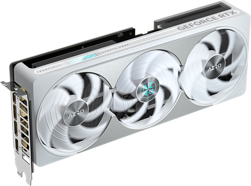 Видеокарта GIGABYTE PCIE16 RTX5080 16GB GDDR7 (GV-N5080AERO OC-16GD) фото4