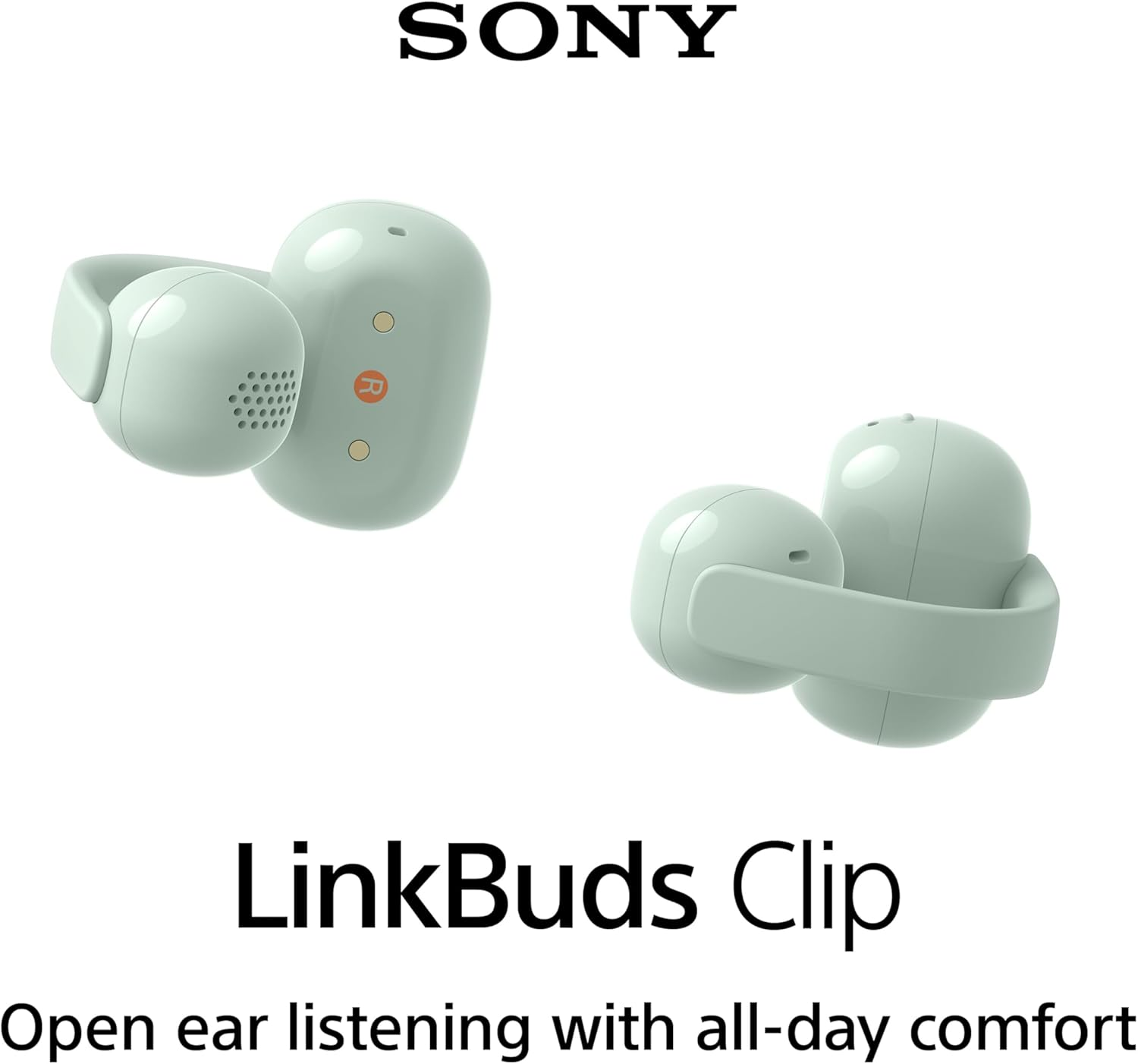 Наушники TWS Sony LinkBuds Clip BT 5.3, IPX4, SBC, AAC, Mic Зеленый (WFLC900G.E) фото 2