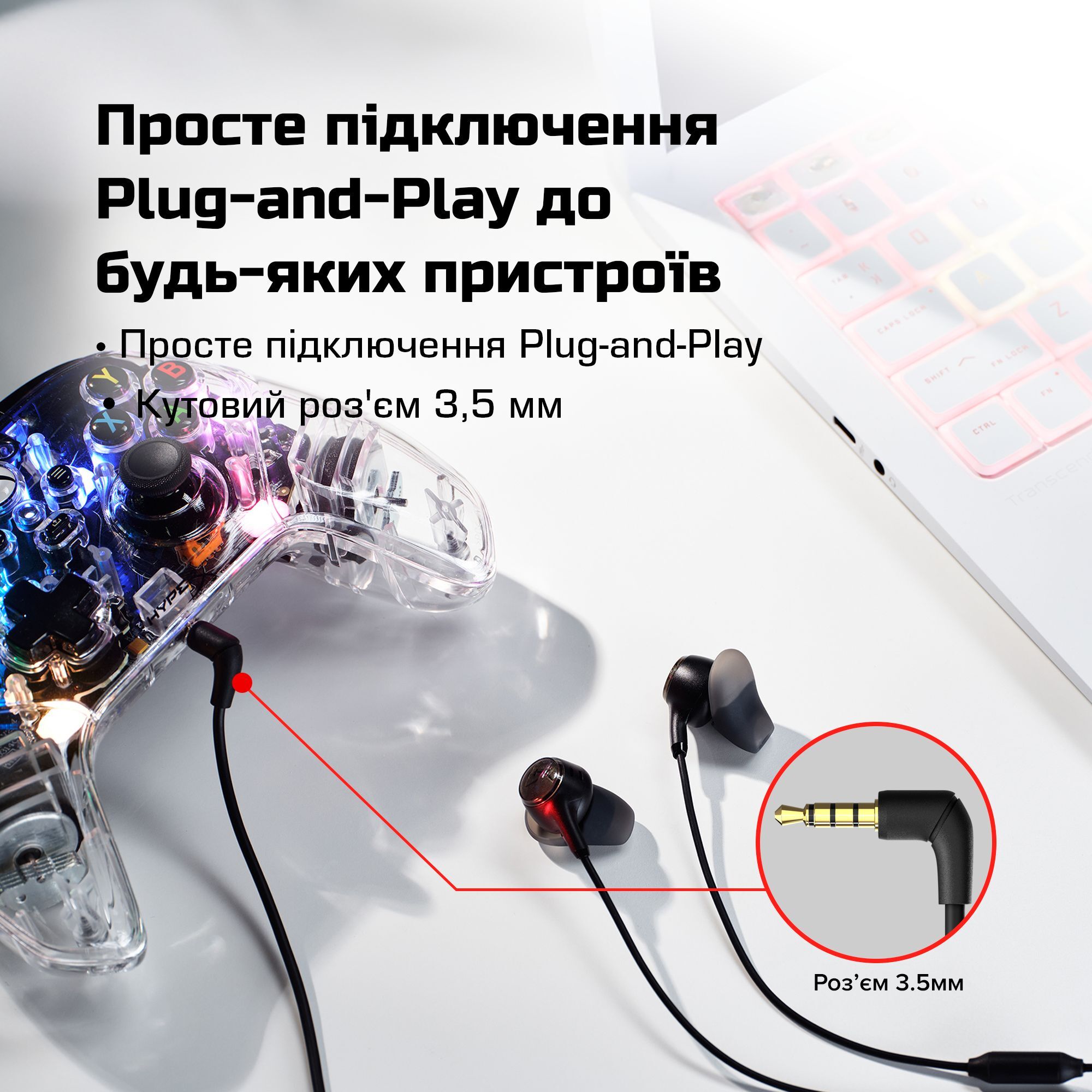 Ігрова гарнітура HyperX Cloud Earbuds III Wired Red (BN7S0AA) фото11