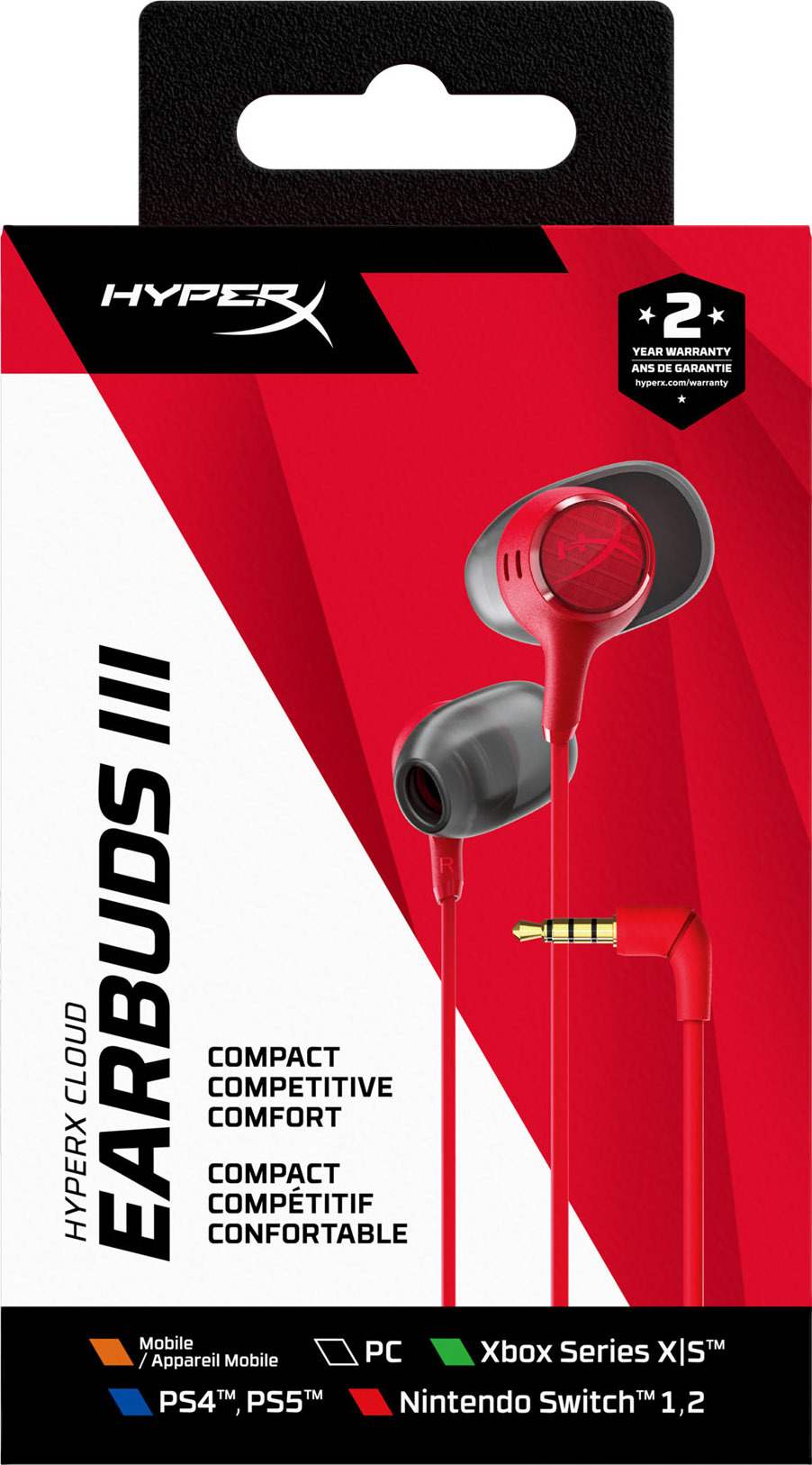 Ігрова гарнітура HyperX Cloud Earbuds III Wired Red (BN7S0AA) фото6