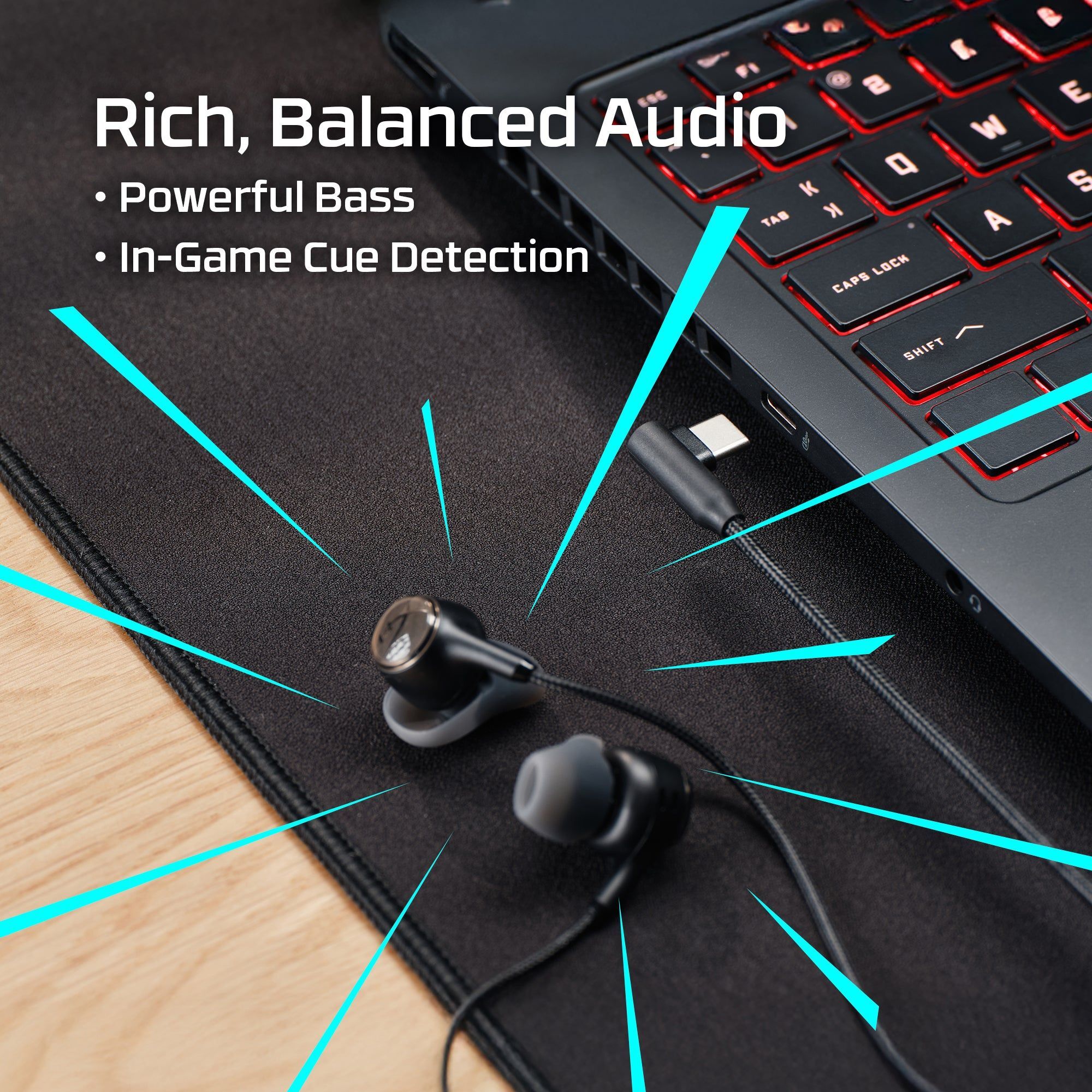 Игровая гарнитура HyperX Cloud Earbuds III S USB-C Black (BN7S1AA) фото 