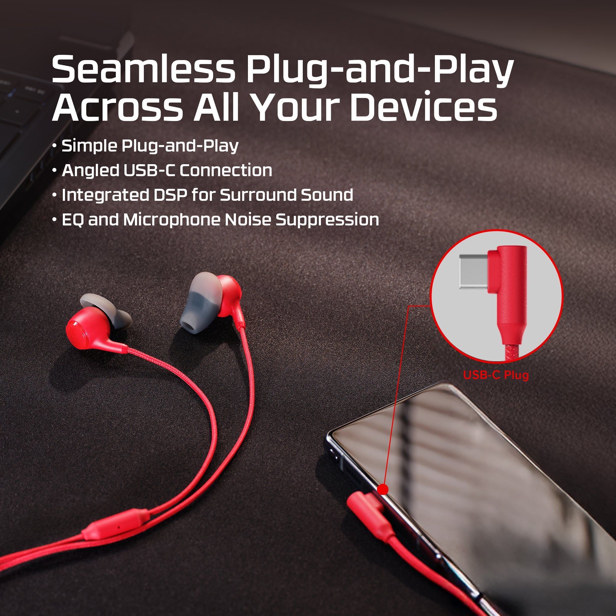 Игровая гарнитура HyperX Cloud Earbuds III S USB-C Black (BN7S1AA) фото 