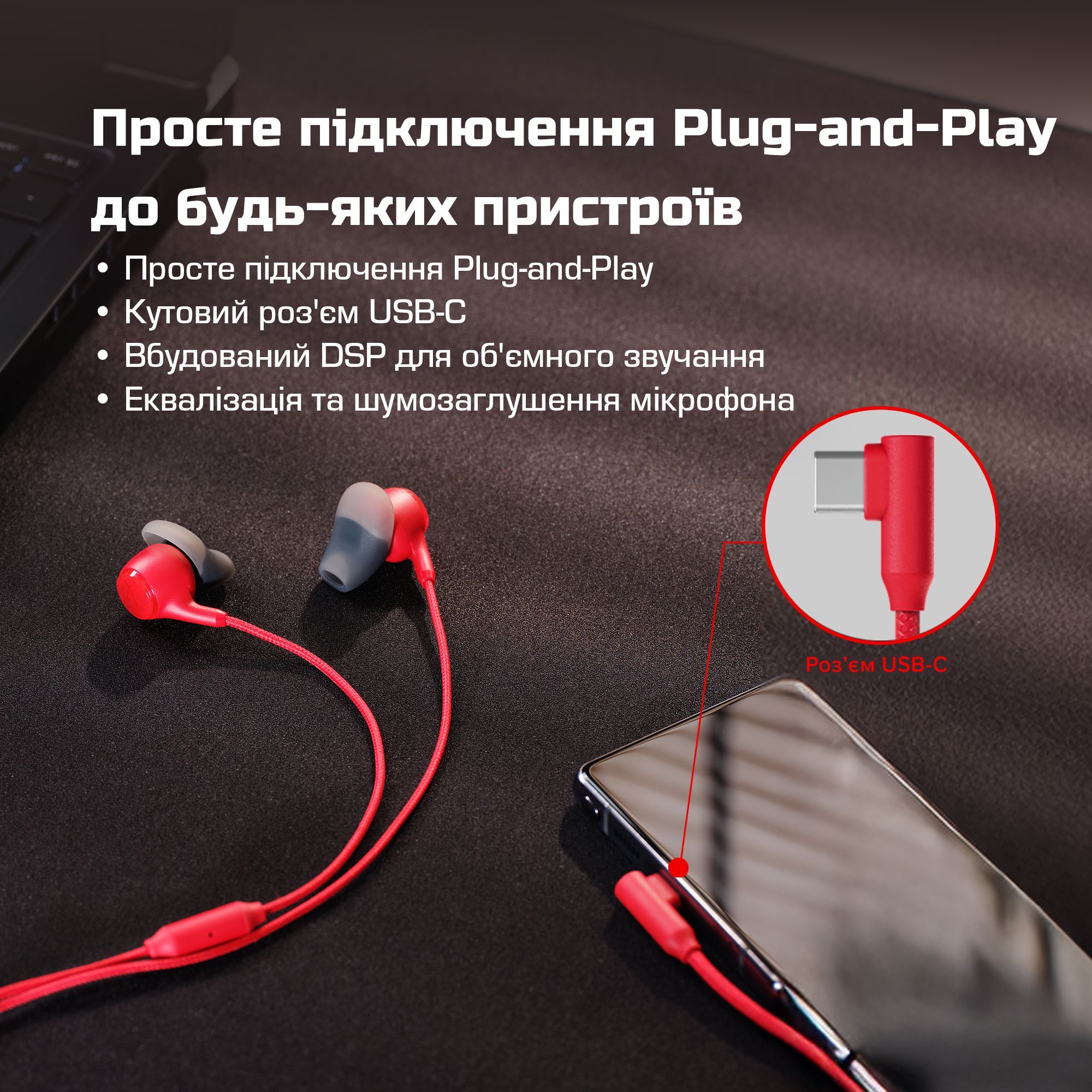 Игровая гарнитура HyperX Cloud Earbuds III S Wired Black (BN7S1AA) фото12