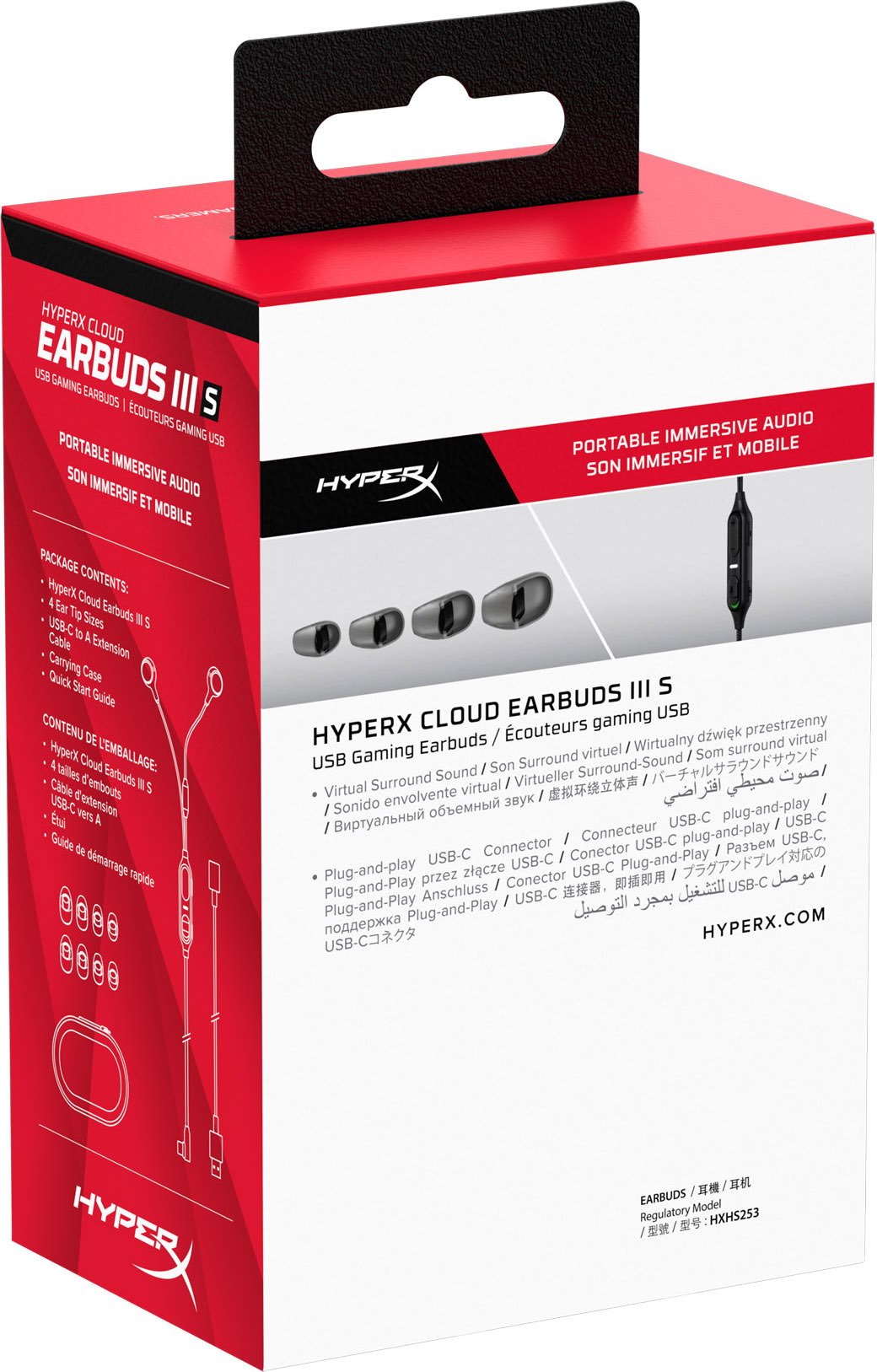 Игровая гарнитура HyperX Cloud Earbuds III S Wired Black (BN7S1AA) фото8