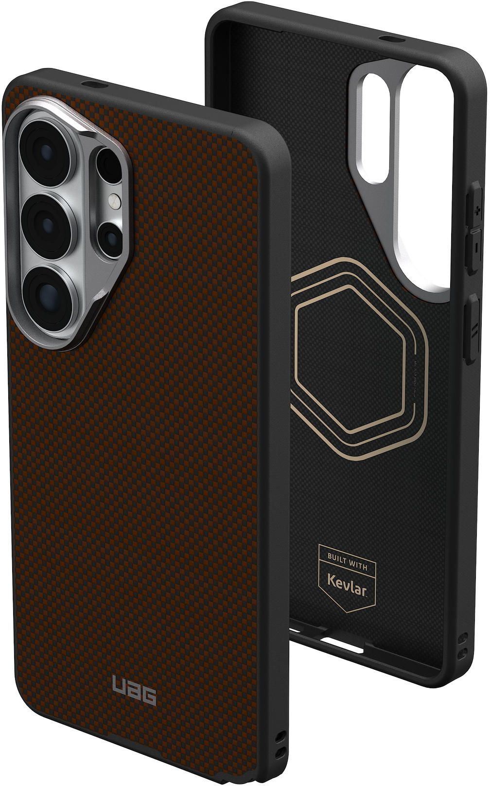 Чехол UAG для Samsung Galaxy S26 Ultra, Fibr Armr Solar Flare/Charcoal (214545119732) фото 15