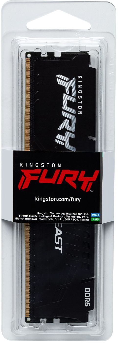 Память ПК Kingston DDR5 8GB 6000 FURY Beast Black EXPO (KF560C36BBE-8) фото 3