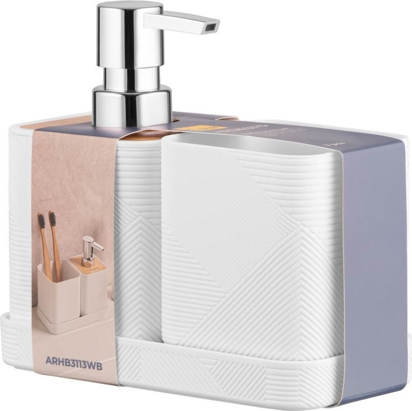 Набор для ванной комнаты ARDESTO Minimalism 420мл, 3 предмета (ARHB3113WB) фото7
