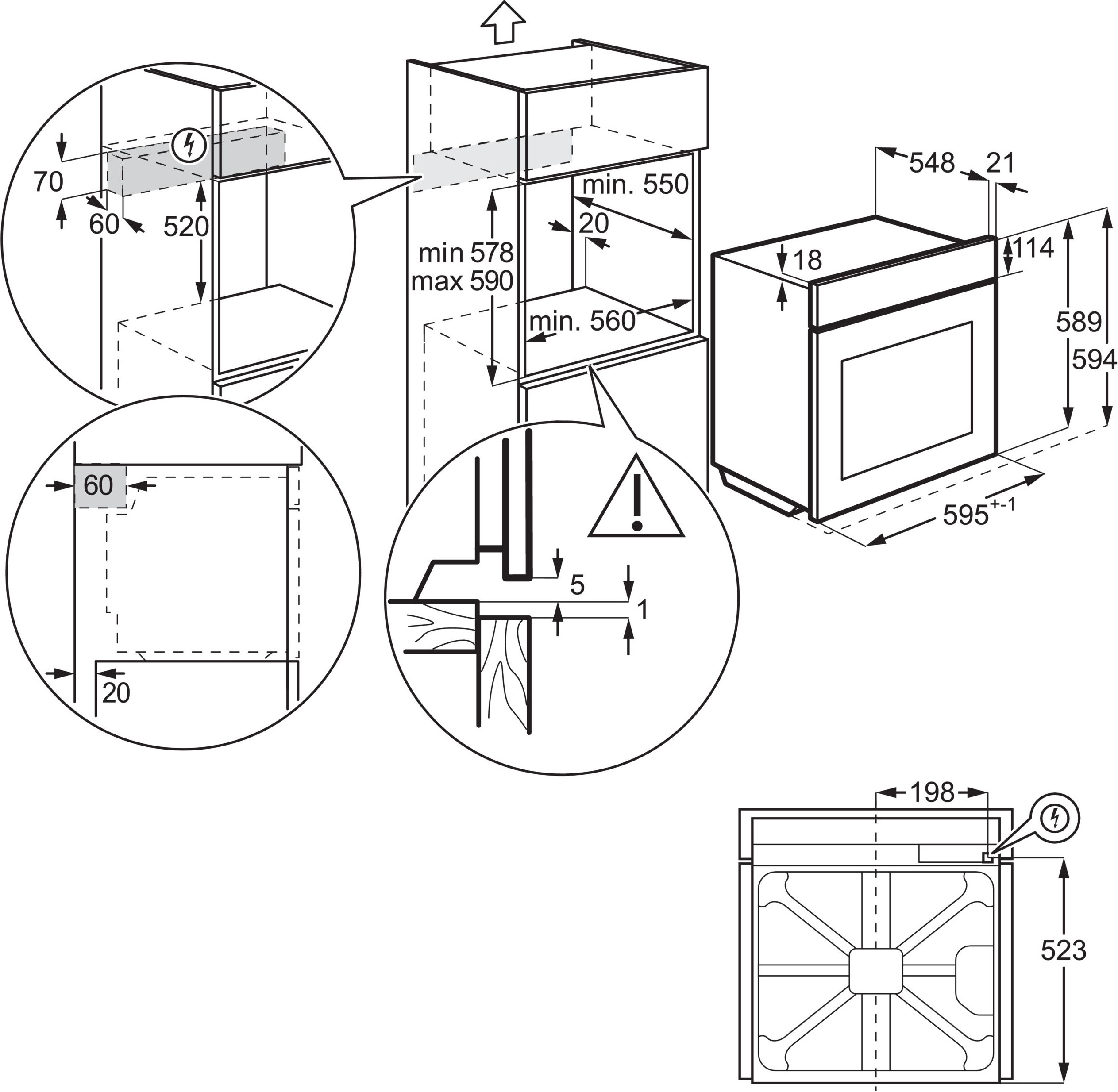 Духовой шкаф Electrolux EOH4P0PK фото 3