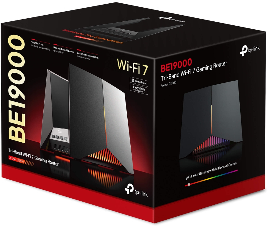Маршрутизатор TP-LINK Archer GE800 BE19000 (ARCHER-GE800) – купить