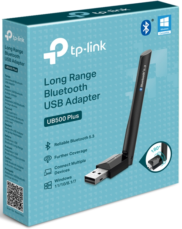 Bluetooth адаптер TP-LINK UB500 Plus BT 5.3, USB (UB500-PLUS)фото
