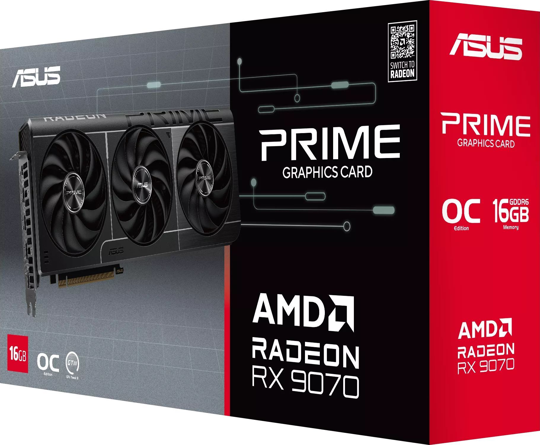 Видеокарта ASUS Radeon RX 9070 16GB GDDR6 OC PRIME-RX9070-O16G (90YV0LI0-M0NA00) фото 11