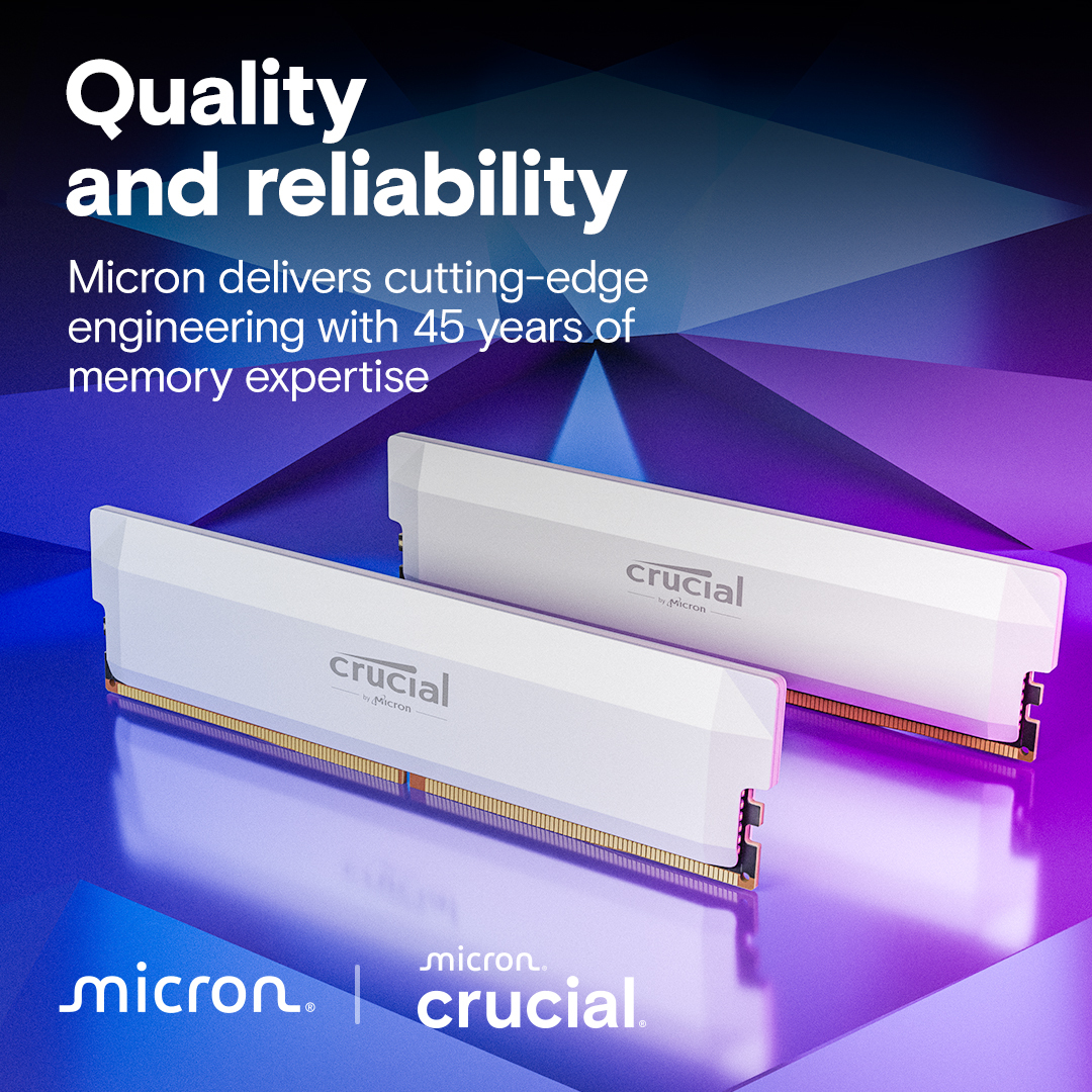 Пам'ять для ПК CRUCIAL PRO DDR5 6400 OC 64GB (2x32GB) (CP2K32G64C40U5W)фото4