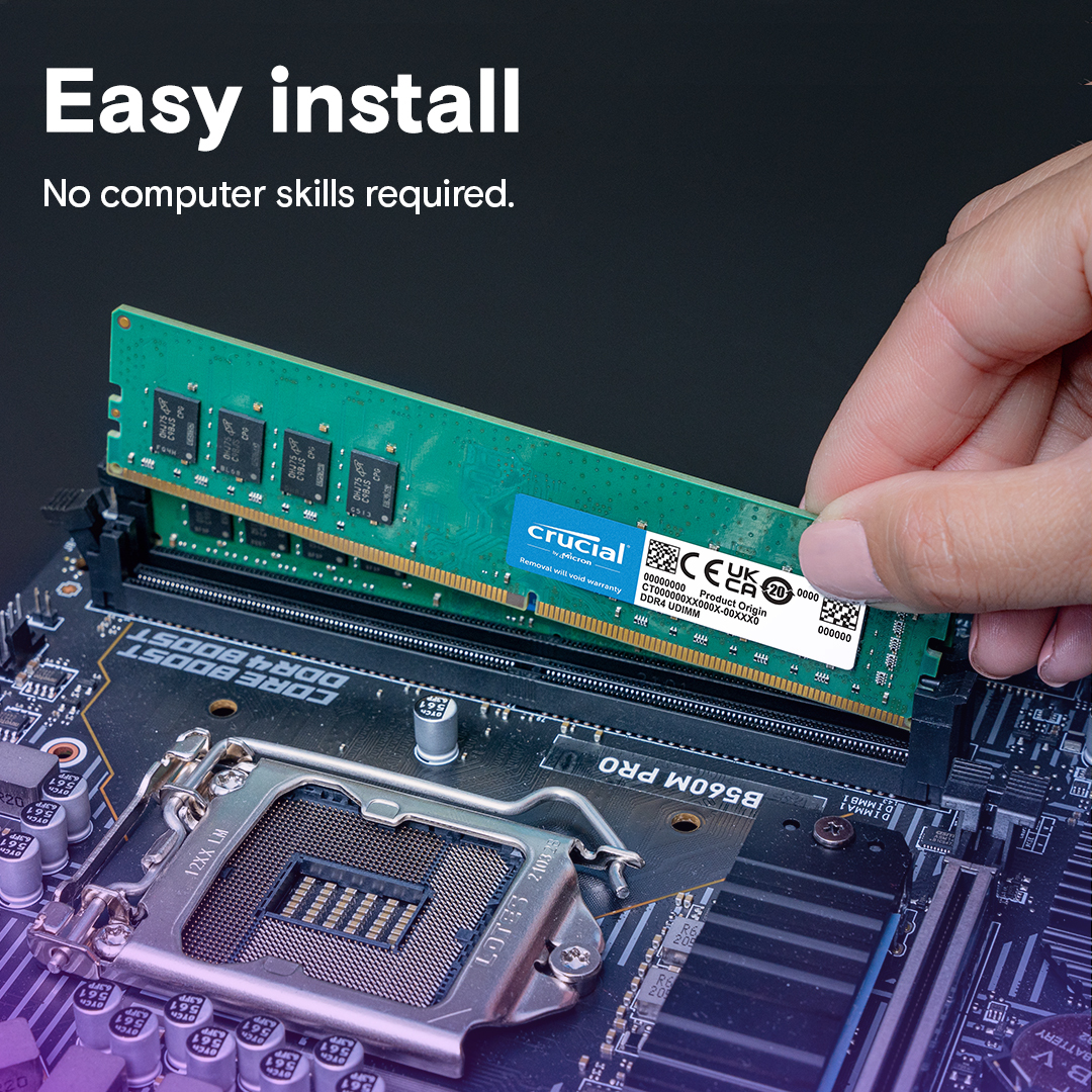 Память для ПК CRUCIAL DDR4 PC25600 DDR4 32GB (2x16GB) (CT2K16G4DFRA32A) фото 3
