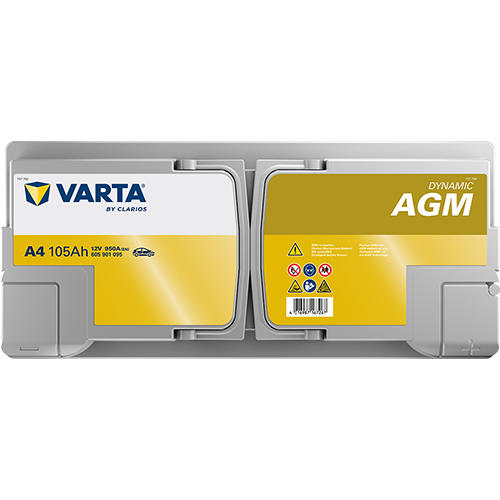Акумулятор Varta Dynamic AGM 12В 105Аг 950А R+ (605901095)фото