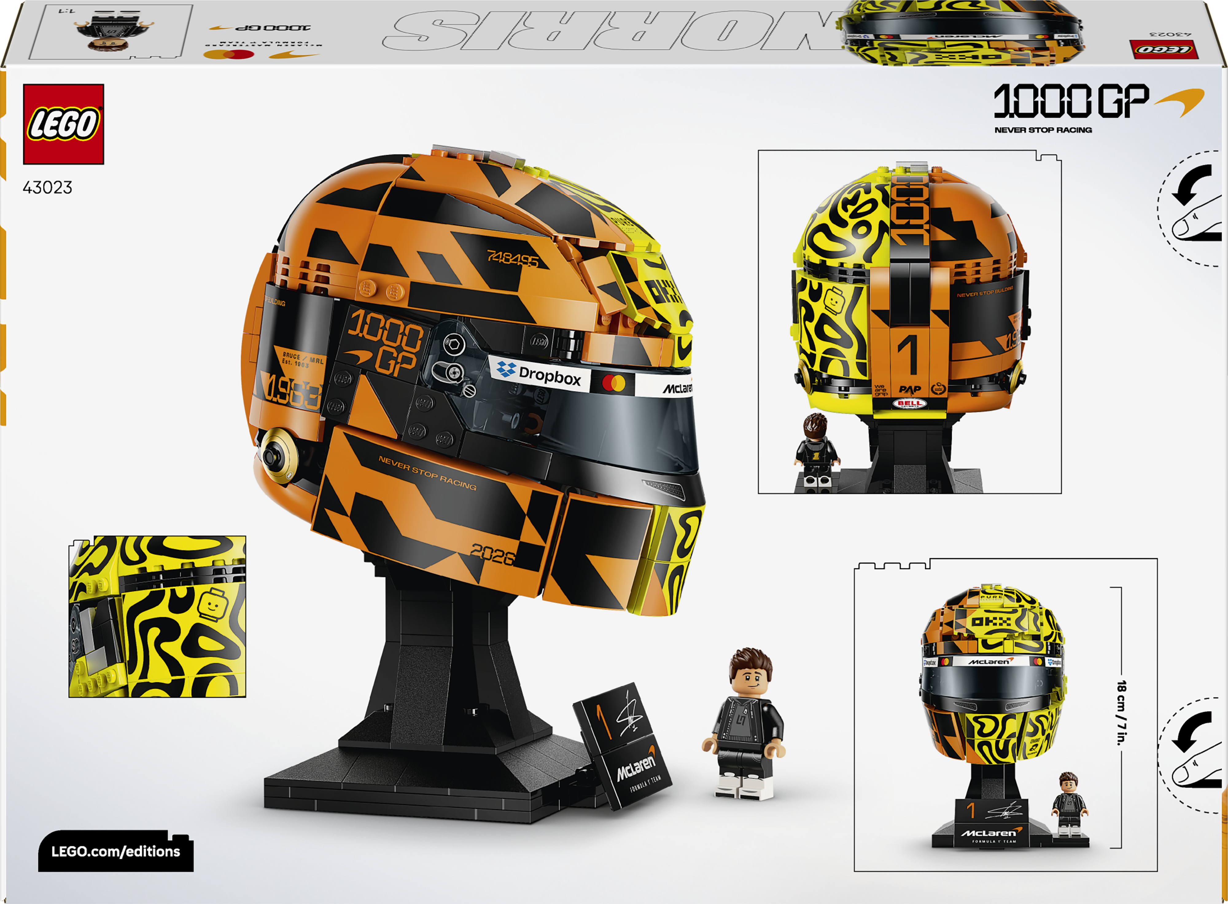 LEGO 43023 Editions Formula 1 Шолом Ландо Норріса McLaren фото12