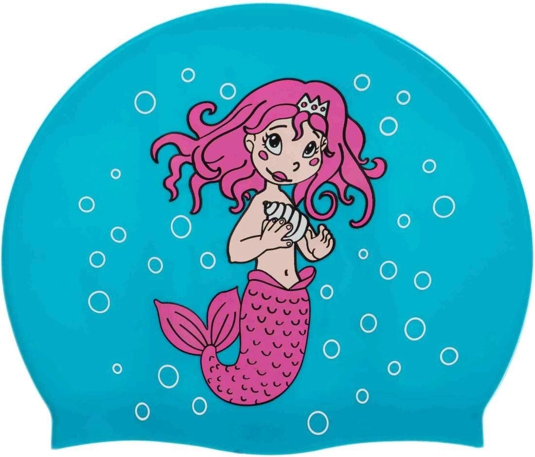 Шапочка для плавания Aqua Speed Kiddie Mermaid голубой (142-Mermaid) (5908217617842) фото 3