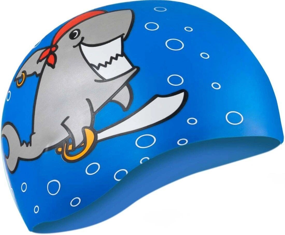 Шапочка для плавания Aqua Speed Kiddie Shark синий (142-Shark) (5908217617835) фото 