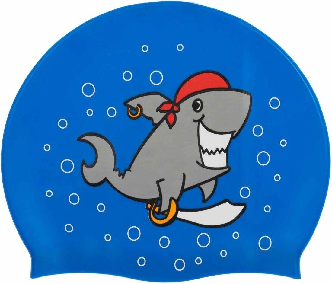 Шапочка для плавания Aqua Speed Kiddie Shark синий (142-Shark) (5908217617835) фото 