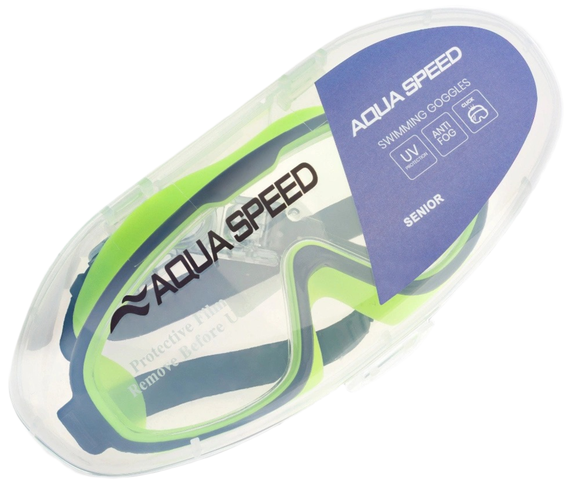 Окуляри для плавання Aqua Speed Tivano жовто-чорний (235-38) (5908217692450) фото