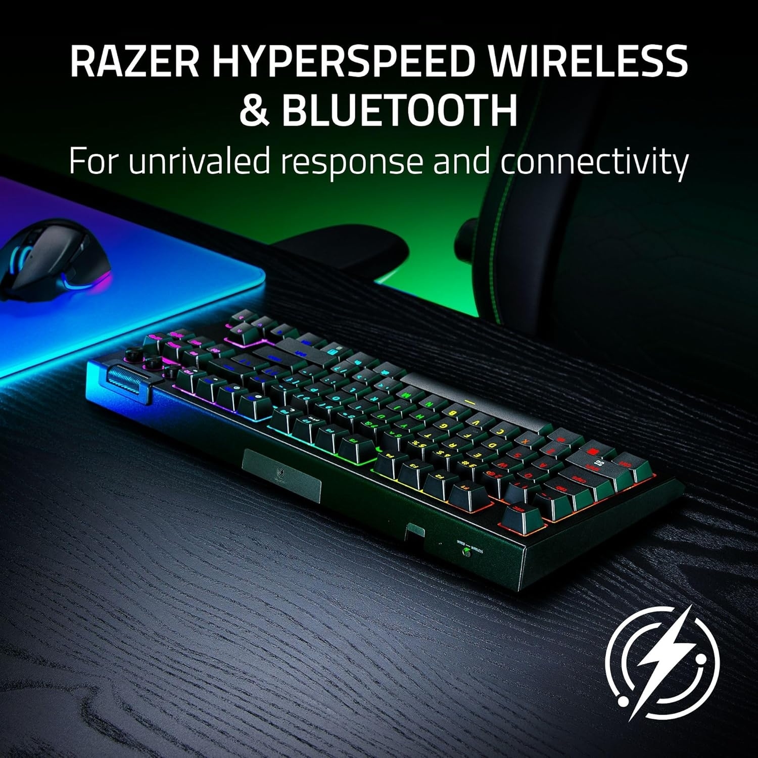 ≡ Ігрова клавіатура Razer BlackWidow V4 TKL HyperSpeed Orange