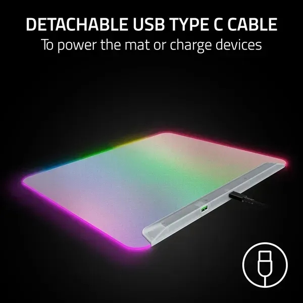 Ігрова поверхня Razer Firefly V2 Pro Phantom White Edition (RZ02-04920400-R3M1)фото5