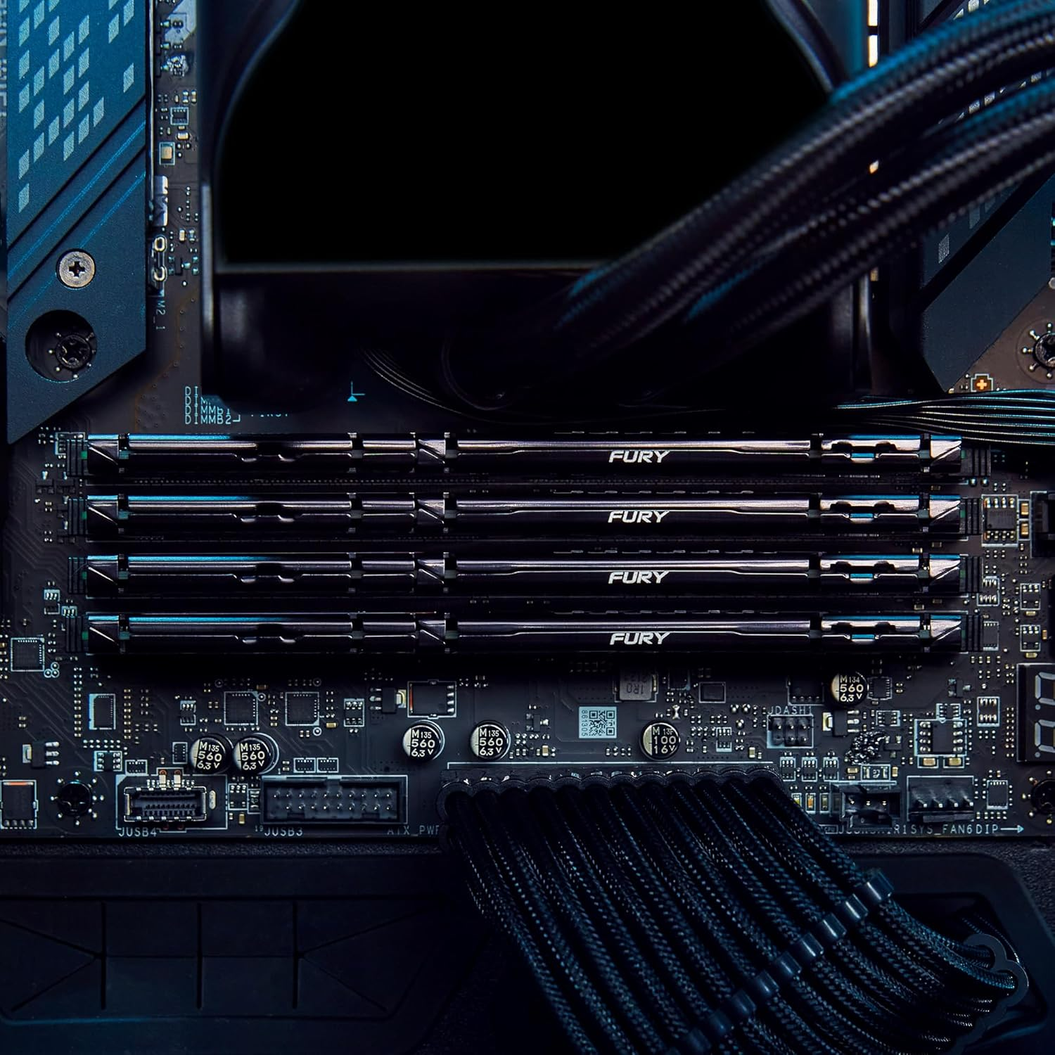 Память Kingston DDR5 5600 8GB FURY Beast Black (KF556C36BBE-8) фото 6
