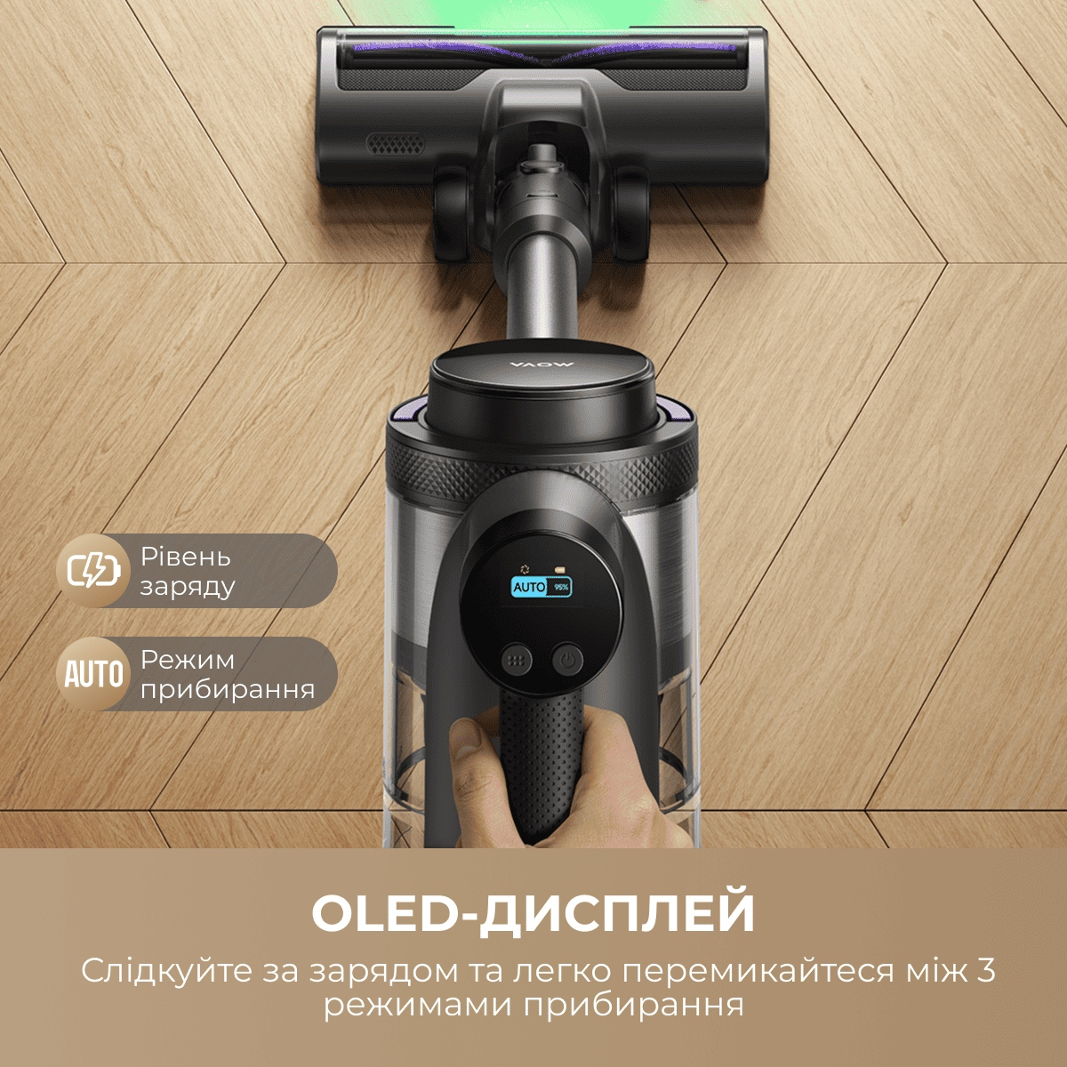 Акумуляторний пилосос Mova S7 (V2595E)фото