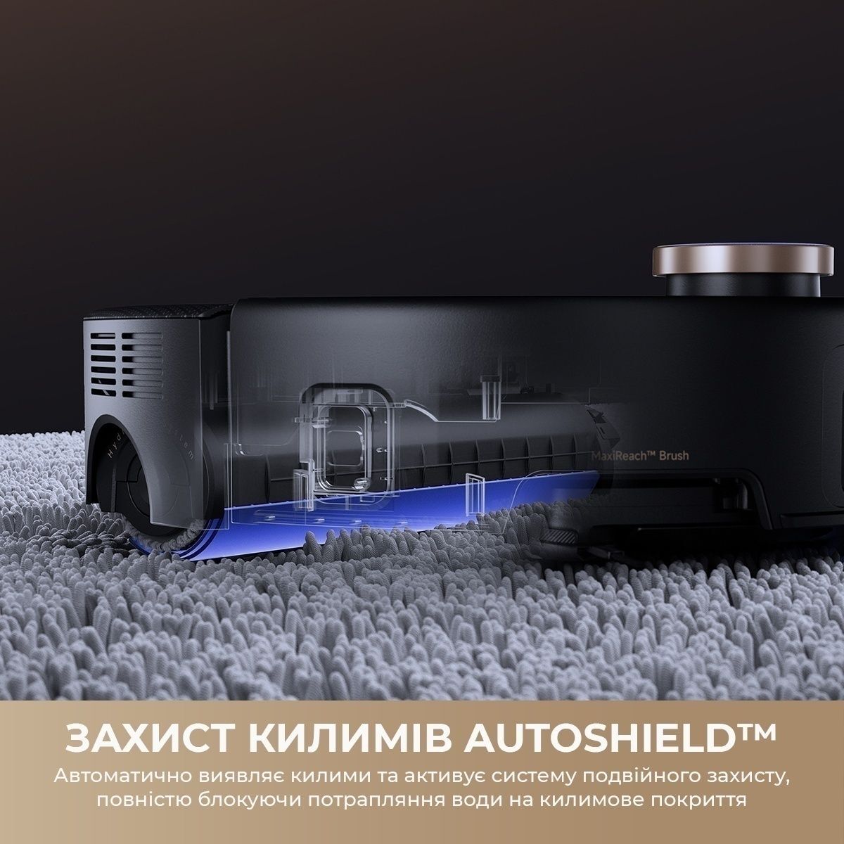 Робот-пылесос моющий Mova S70 Ultra Roller Black (RLZ52EE-Bl) фото 11