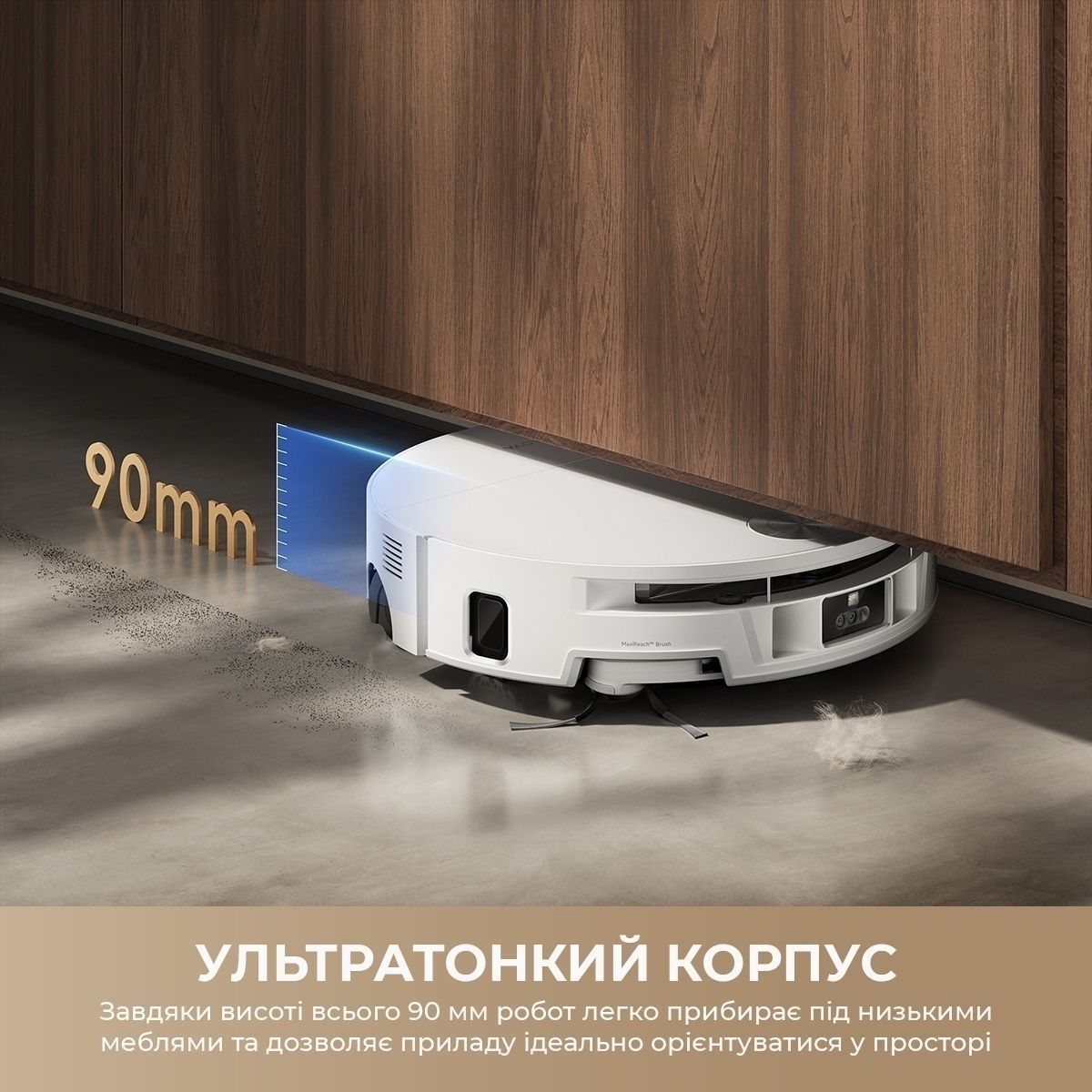 Робот-пылесос моющий Mova S70 Ultra Roller White (RLZ52EE-Wh) фото 15