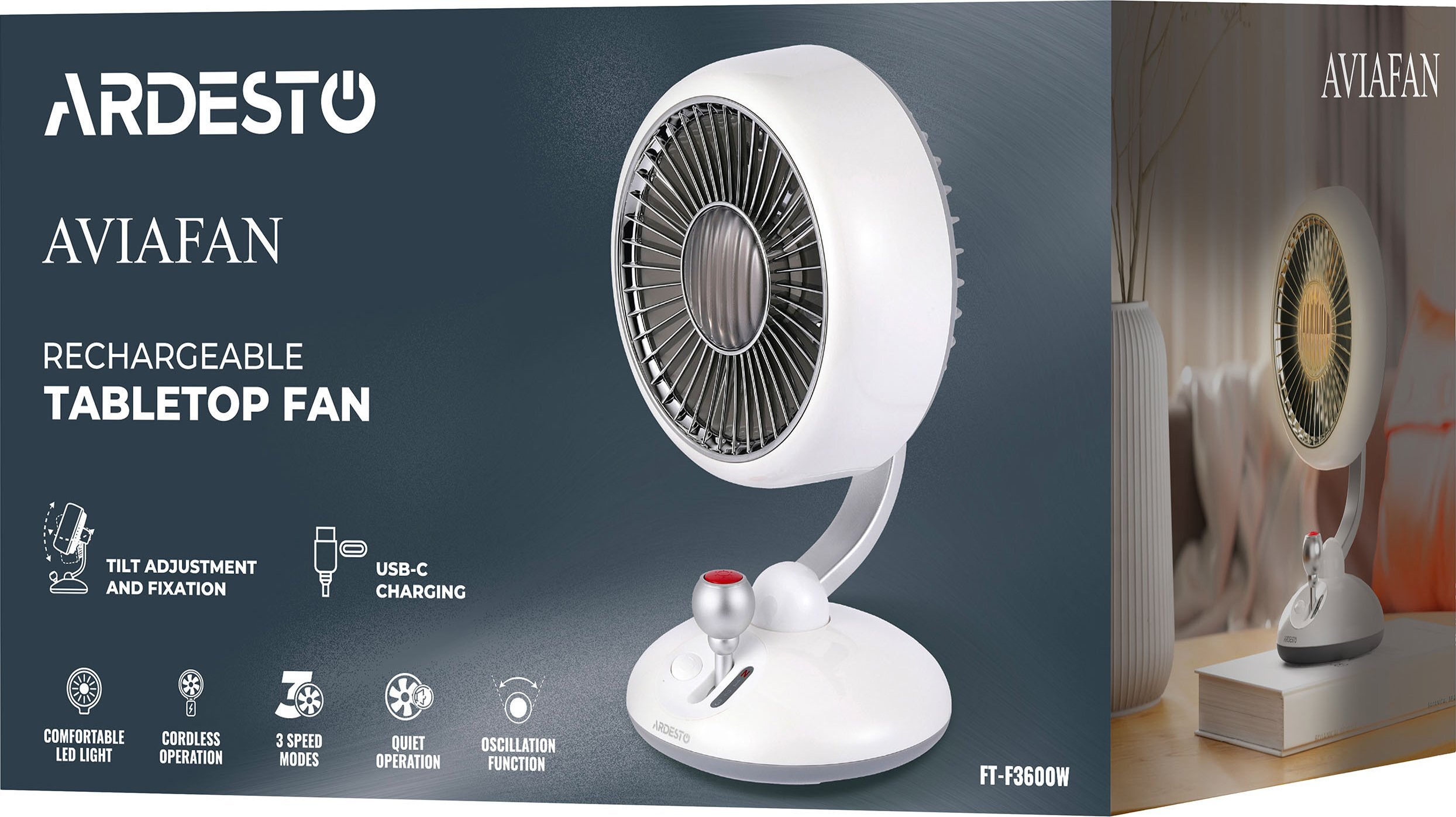 Комплект Мобільний кондиціонер Ariston 3381428 + Вентилятор ARDESTO FT-F3600Wфото