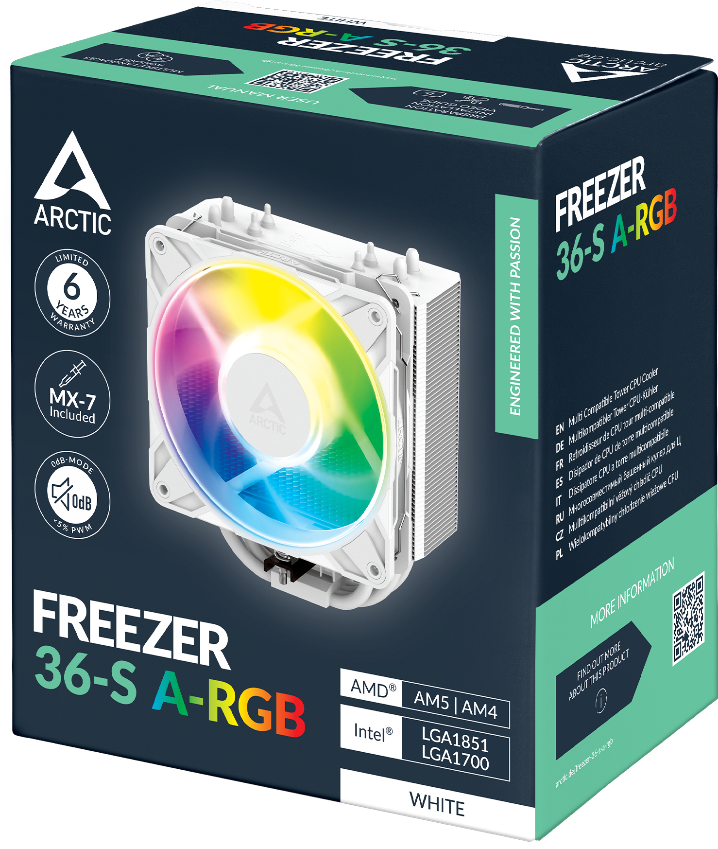 Процесcорный кулер ARCTIC Freezer 36-S A-RGB White (ACFRE00199A) фото9