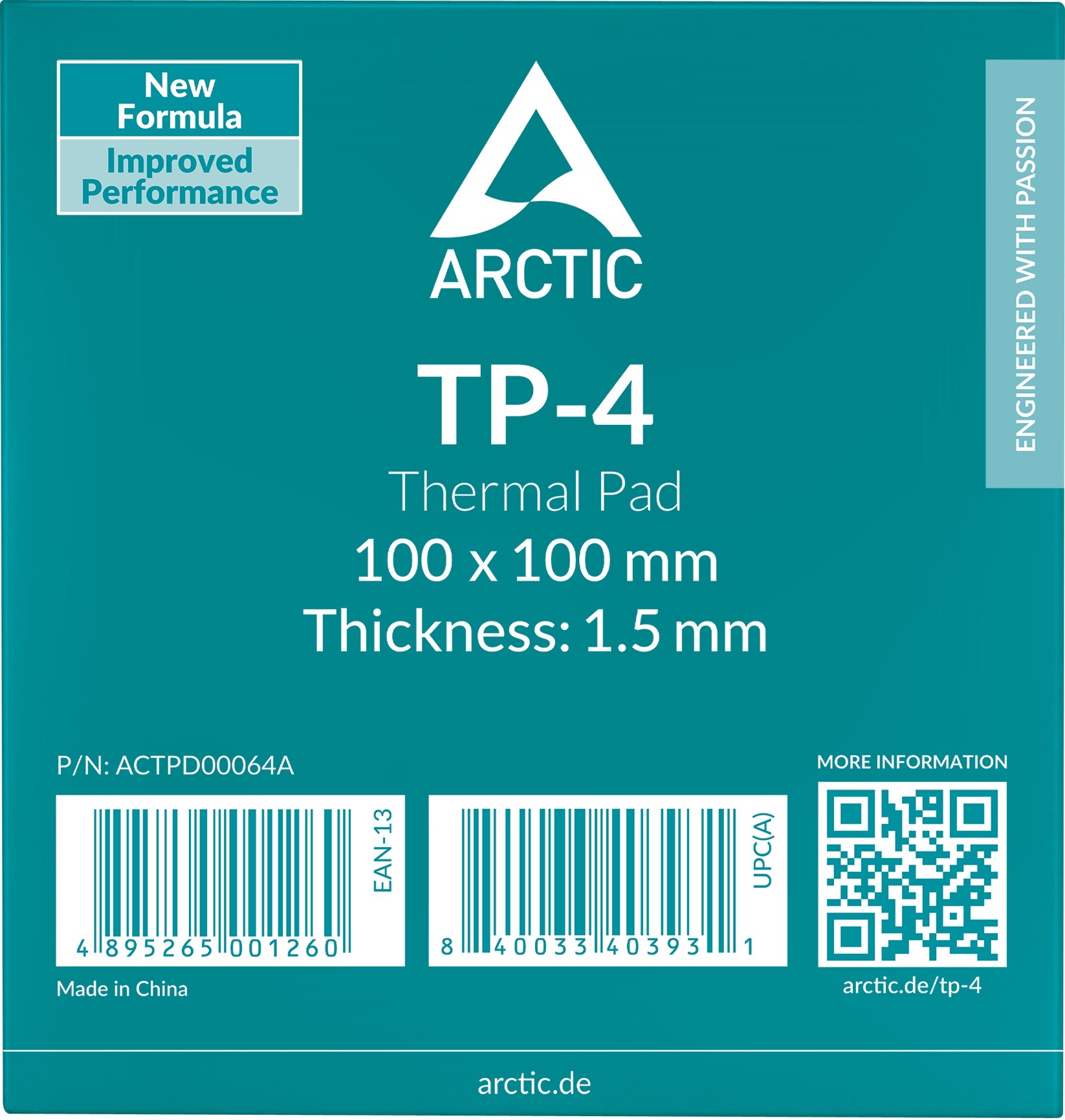 Термопрокладка ARCTIC Thermal Pad TP-4 100X100X1.5mm (ACTPD00064A) фото2