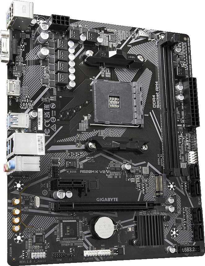 Материнська плата GIGABYTE A520M K V2 (A520M K V2 1.1) фото2