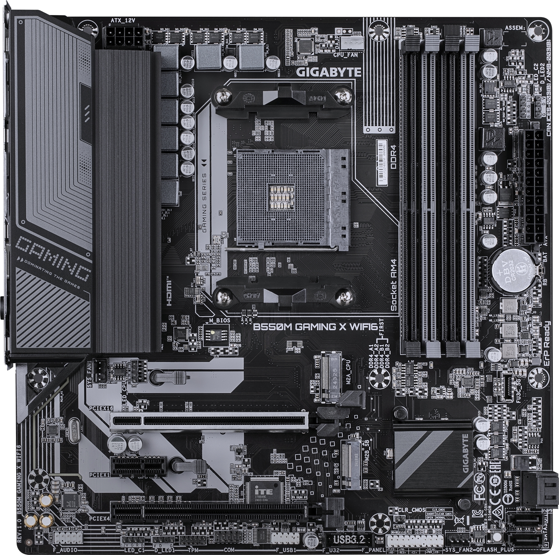 Материнская плата GIGABYTE B550M GAMING X WIFI6 (B550M GAMING X WIFI6) фото2