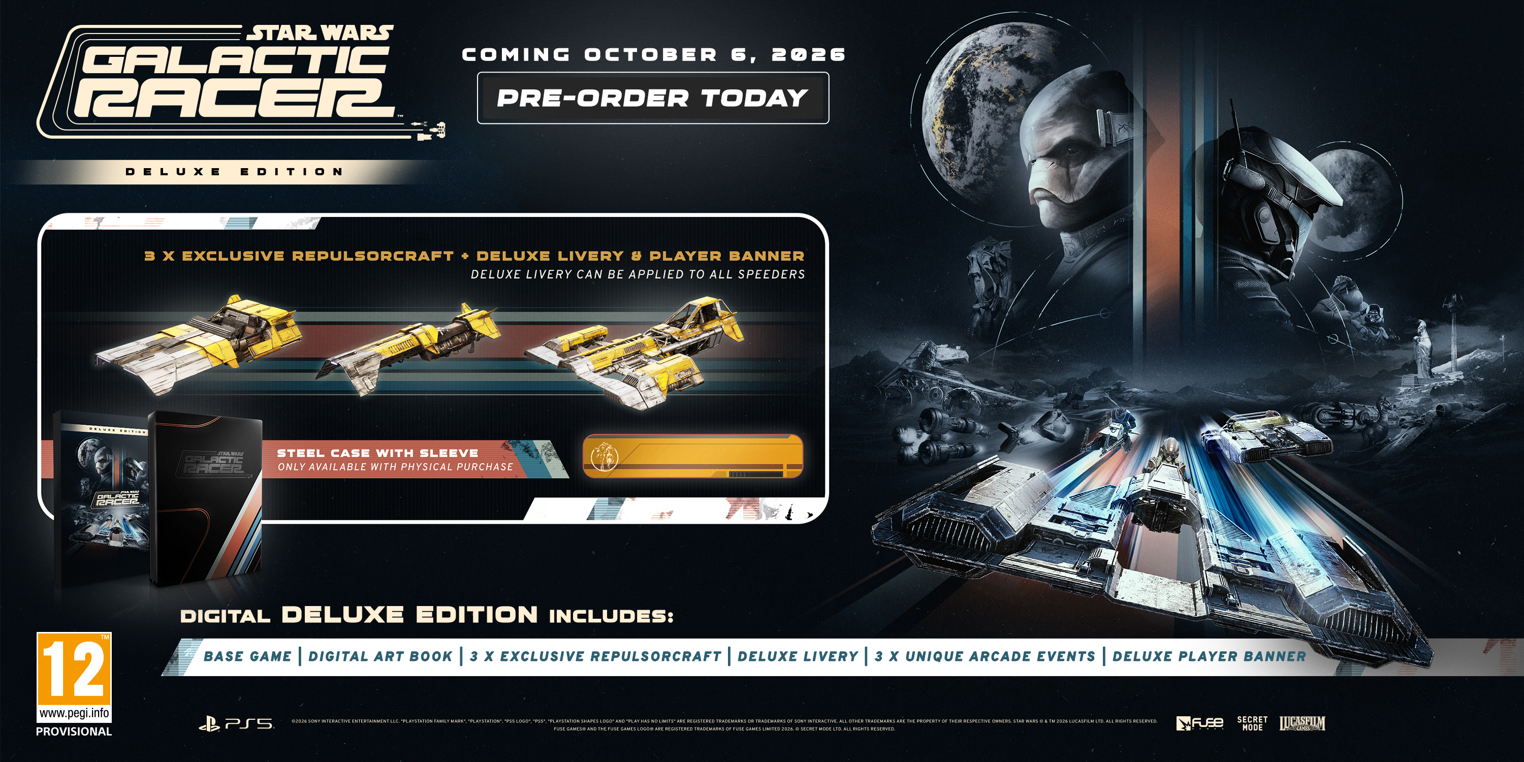 Игра Star Wars Galactic Racer Racer Deluxe Edition (PS5) фото3