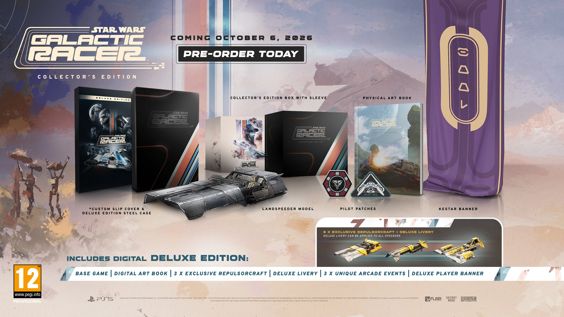 Игра Star Wars Galactic Racer Racer Collectors Edition (PS5) фото