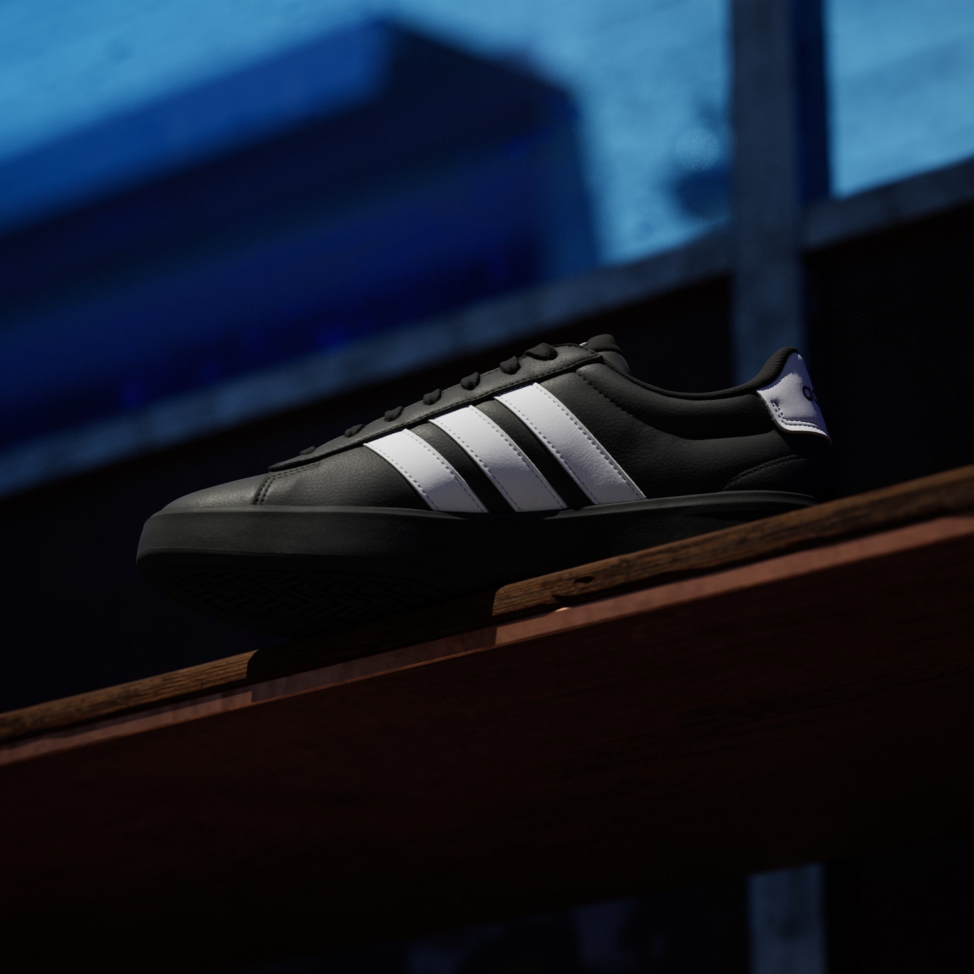 Кеды мужские Adidas Grand Court 3.0 IH1476 42 (8 UK) черные фото2