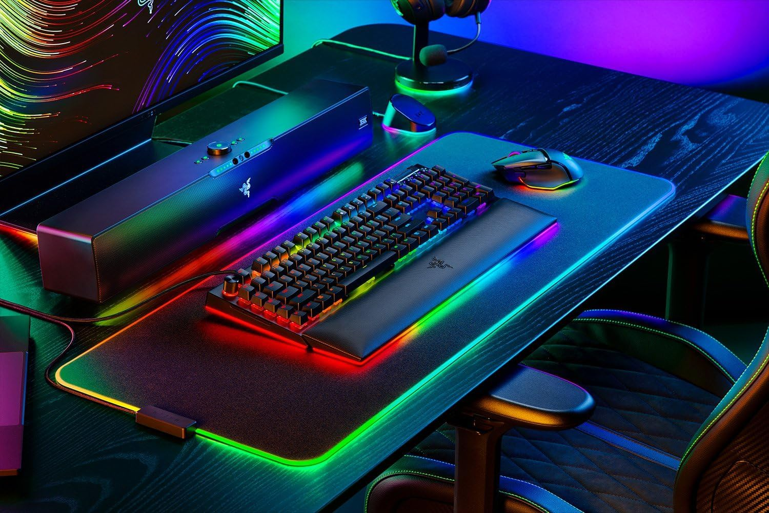 Игровая клавиатура Razer BlackWidow V4 Pro Yellow Switch USB Black (RZ03-04681800-R3M1) фото 3