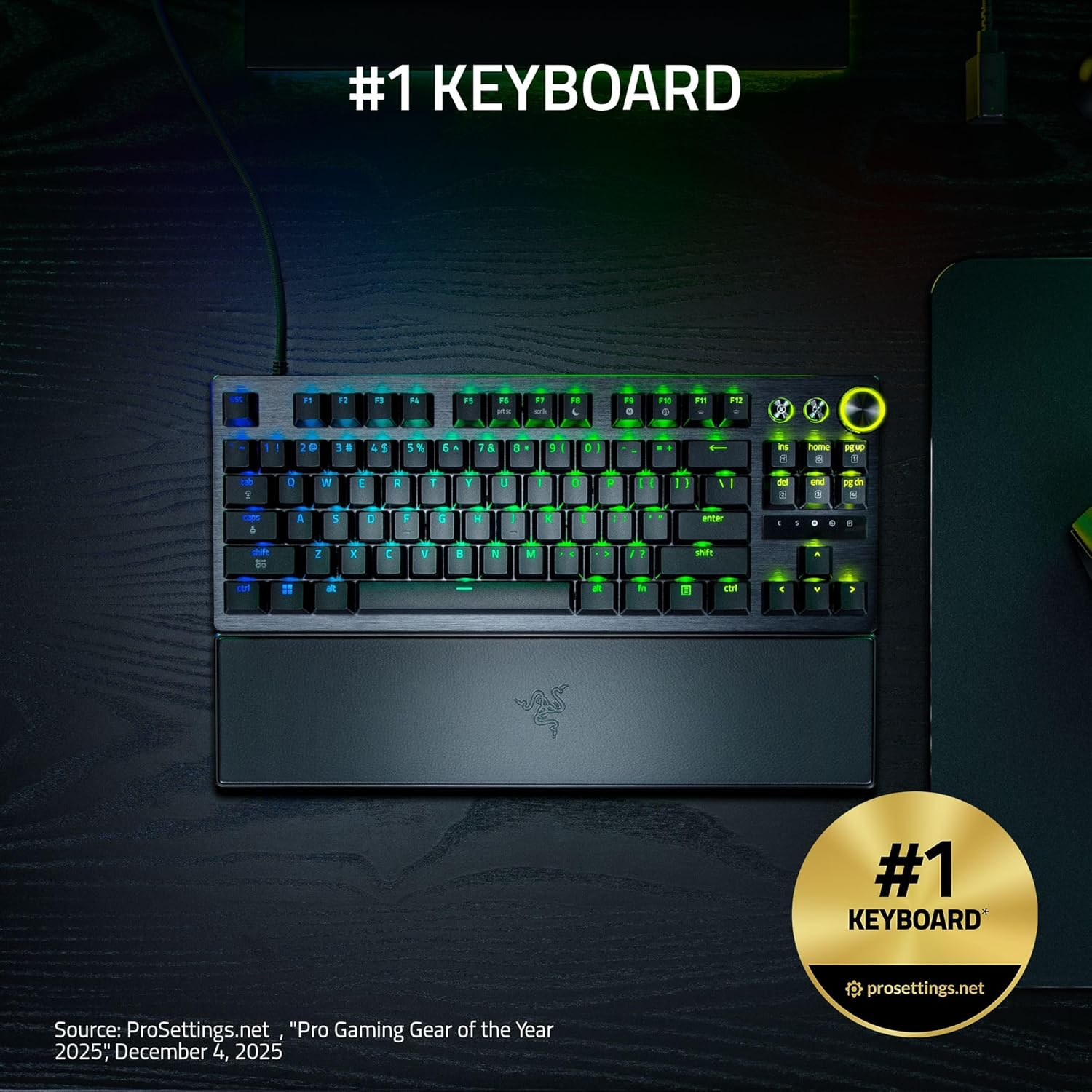 Игровая клавиатура Razer Huntsman V3 Pro TKL Analog Optical Switch Gen-2 (RZ03-05520100-R3M1) фото 