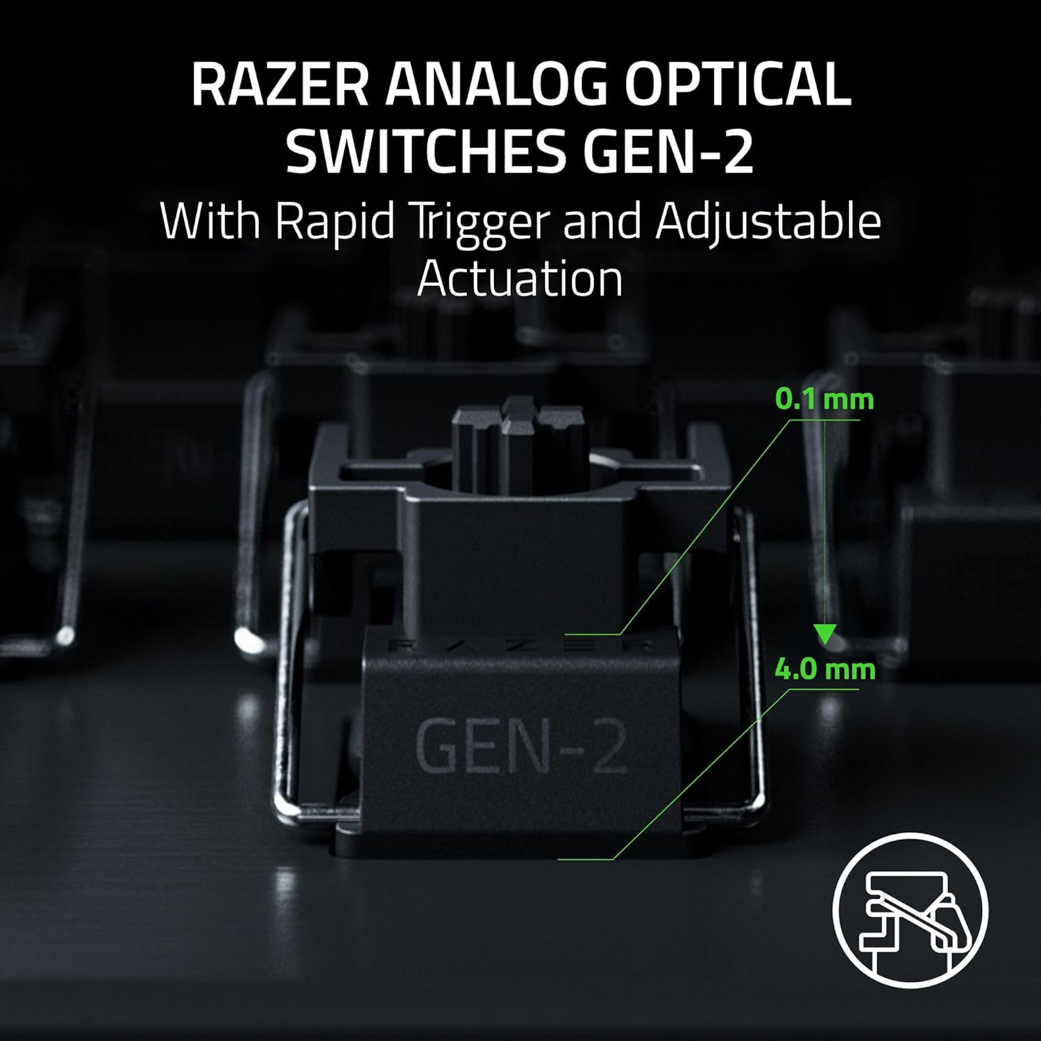 Игровая клавиатура Razer Huntsman V3 Pro TKL Analog Optical Switch Gen-2 (RZ03-05520100-R3M1) фото 