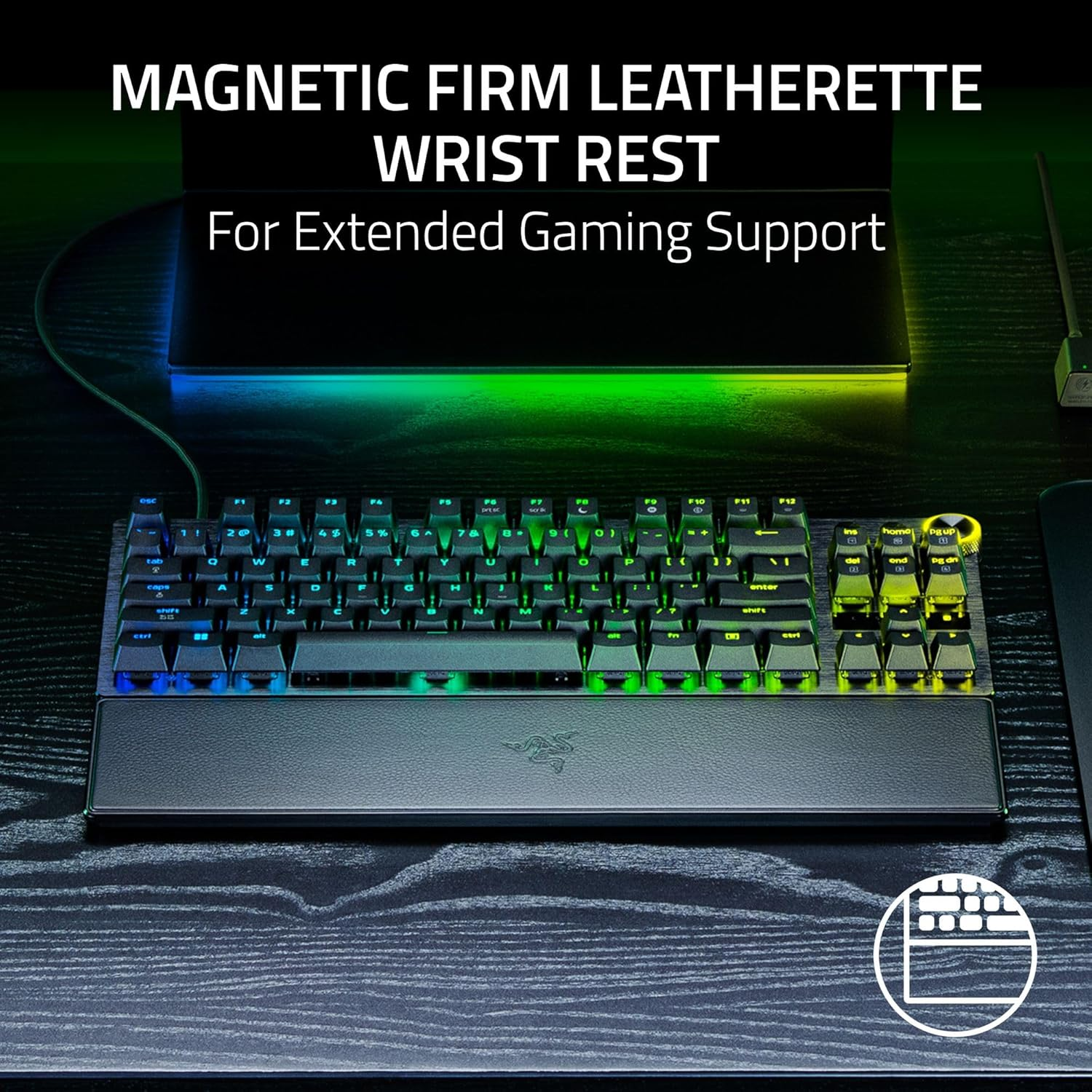 Игровая клавиатура Razer Huntsman V3 Pro TKL Analog Optical Switch Gen-2 (RZ03-05520100-R3M1) фото 