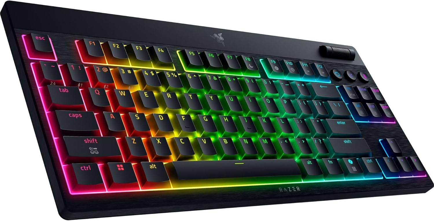 Игровая клавиатура Razer BlackWidow V4 Low-profile TKL Yellow Switch (RZ03-05450100-R3M1) фото 