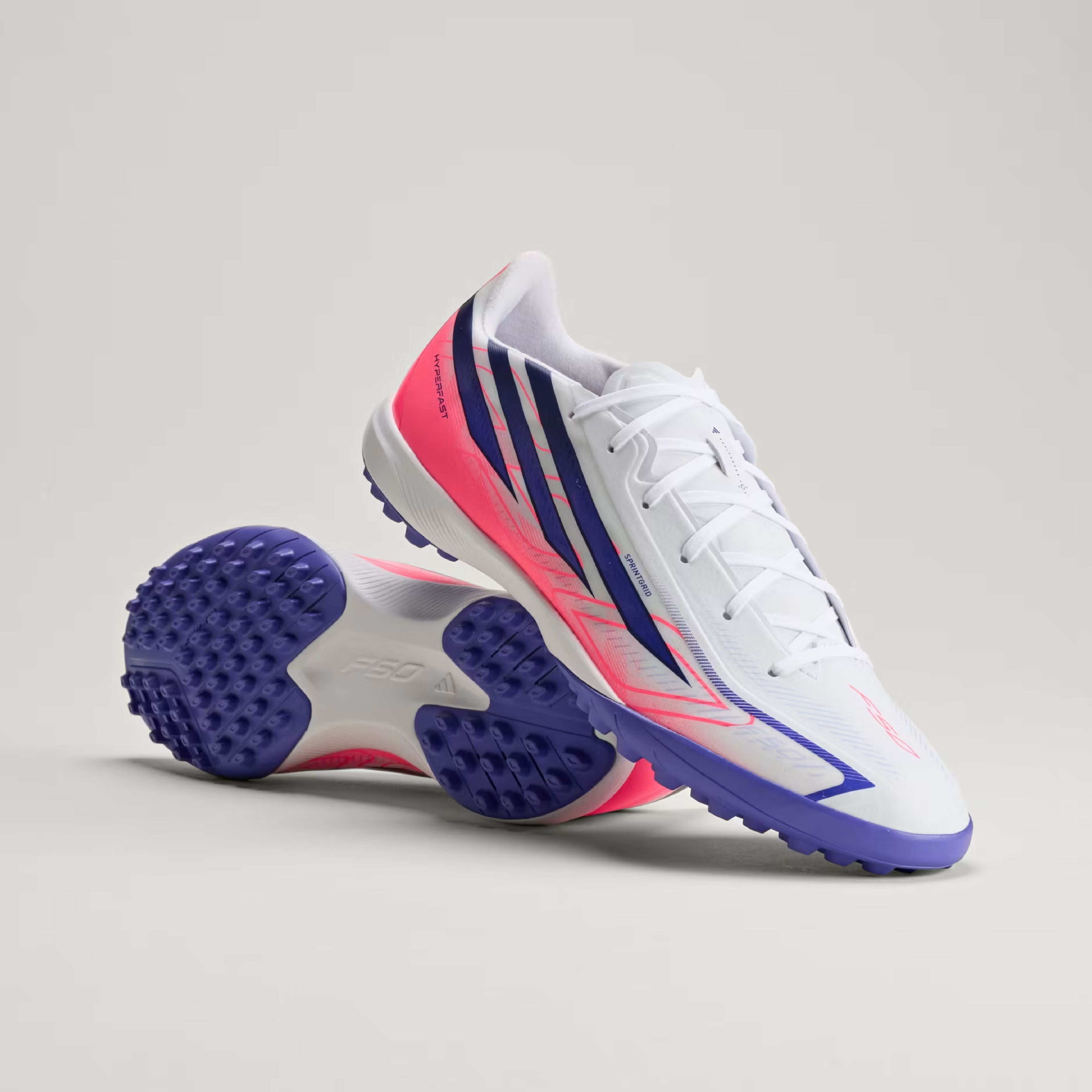 Сороконіжки Adidas F50 Hyperfast League Tf KJ3434 46 (11 UK) білі фото9