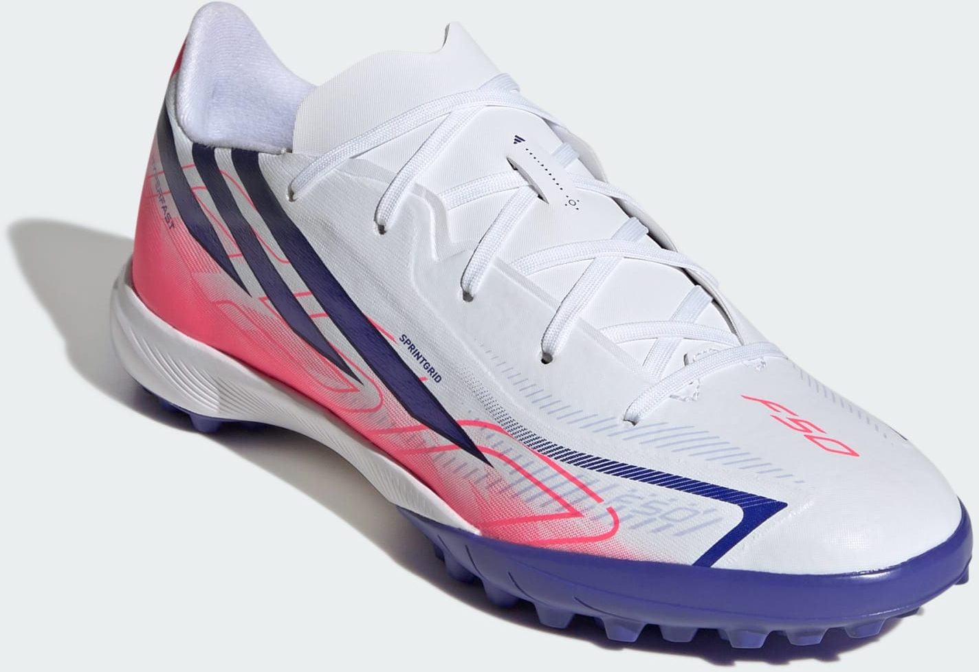 Сороконожки детские Adidas F50 Hyperfast League Tf J KK1321 31 (12,5 UK) белые фото3