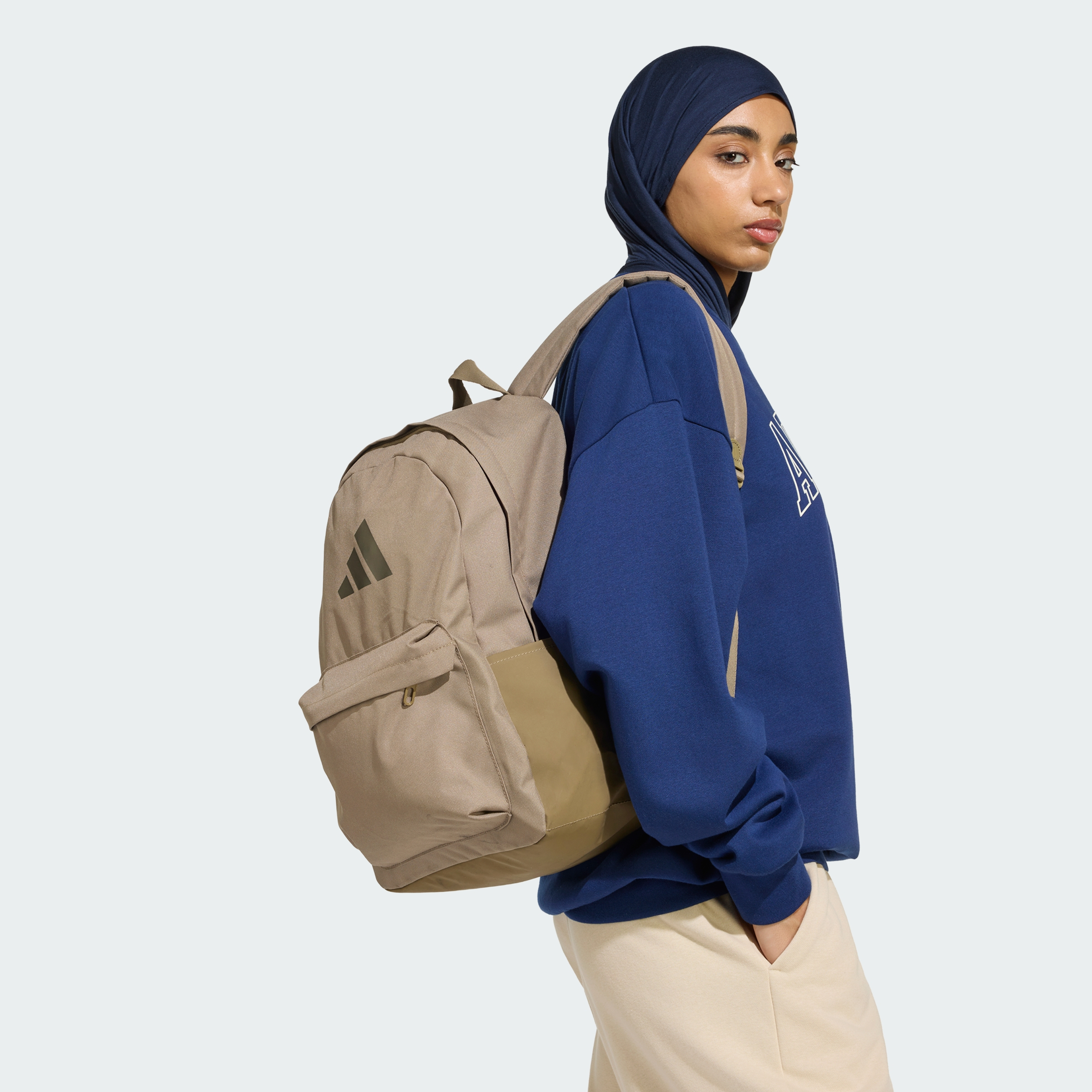 Рюкзак Adidas Clsc Bars Bp KQ6742 бежевый фото7