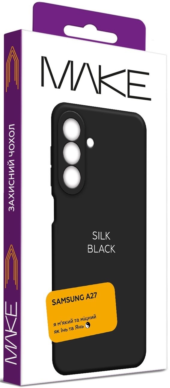 Чохол MakeFuture Samsung A27 Silk Black (MCK-SA27BK)фото