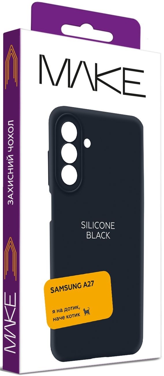 Чохол MakeFuture Samsung A27 Silicone Black (MCL-SA27BK)фото