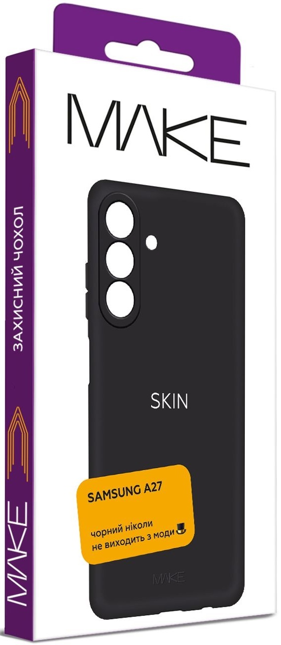 Чохол MakeFuture Samsung A27 Skin Black (MCS-SA27BK)фото