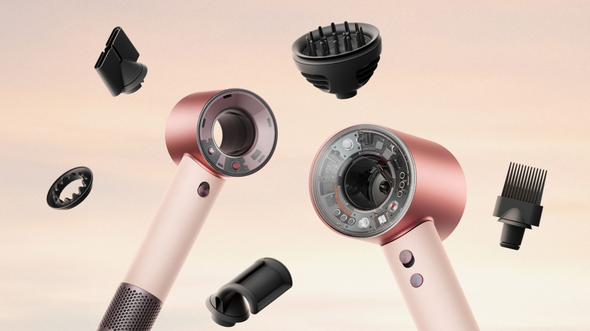 Фен Dyson HD19 Travel Ceramic Pink/Rose Gold (492457-01) фото 